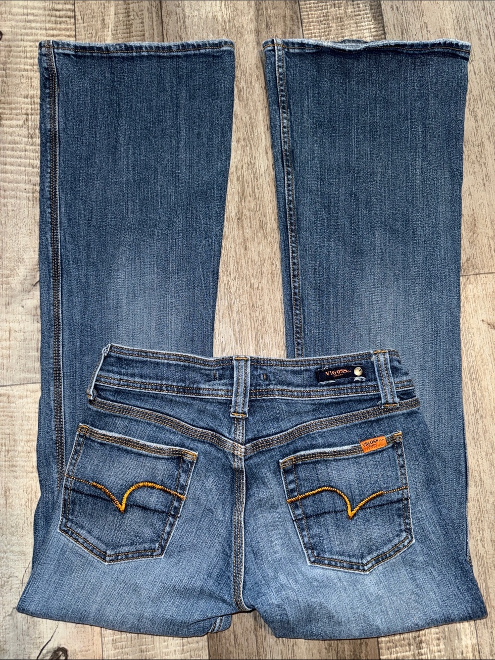Vigoss Women's Medium Blue Flare Jeans- size 5/6